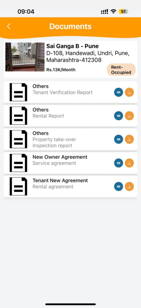 Easily view or download verification reports agreements and inspection reports anytime.
