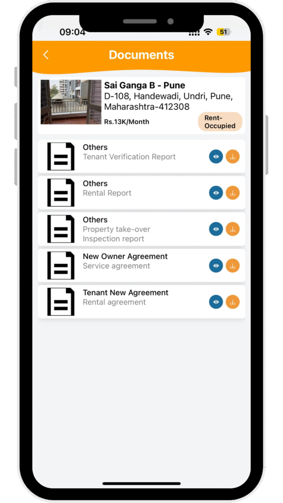Easily view or download verification reports agreements and inspection reports anytime.